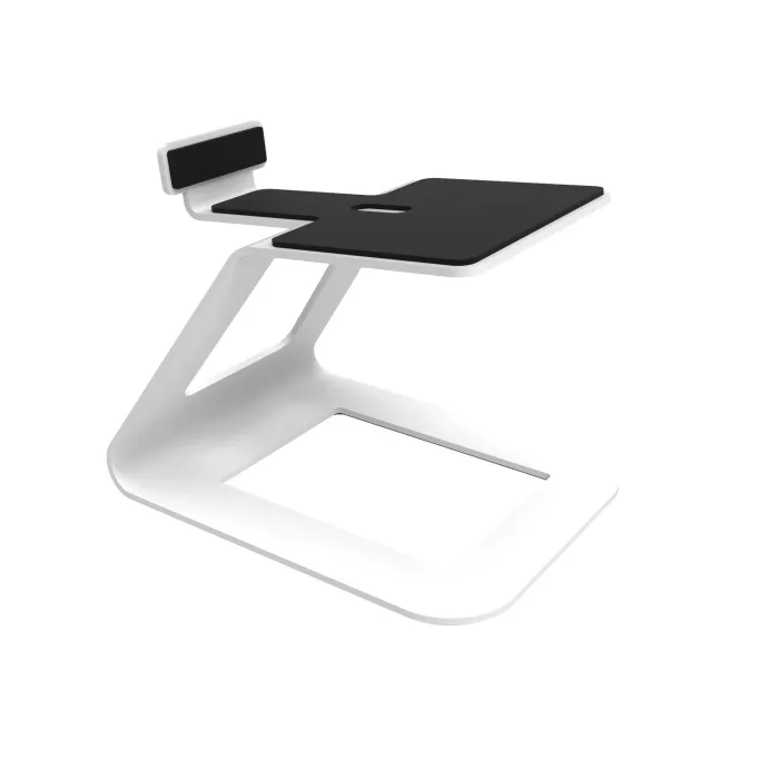 SE6W Yükseltilmiş Masaüstü Hoparlör Standları, Büyük Hoparlörler İçin - Beyaz (Çift) - 2