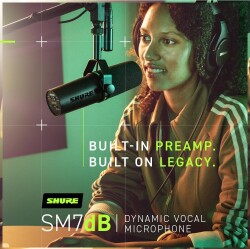 Shure SM7dB Dahili Preamplı Podcast Mikrofon - 6