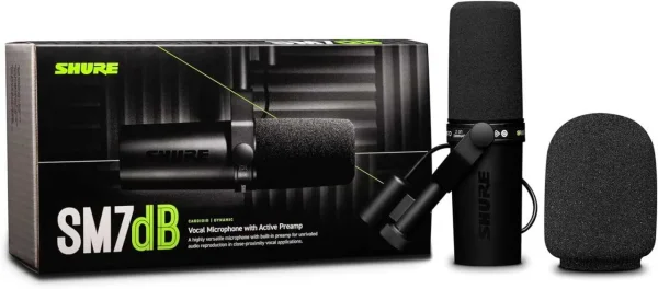 Shure SM7dB Dahili Preamplı Podcast Mikrofon - 5