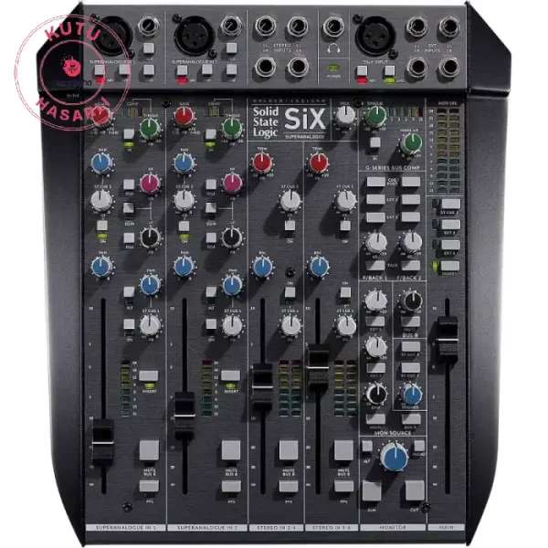 SiX 6-Channel Desktop Analog Mixer - 6 Kanal Ses Mikseri - KUTU HASARLI - 1