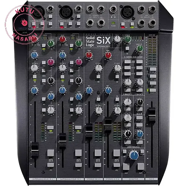 SiX 6-Channel Desktop Analog Mixer - 6 Kanal Ses Mikseri - KUTU HASARLI - 1