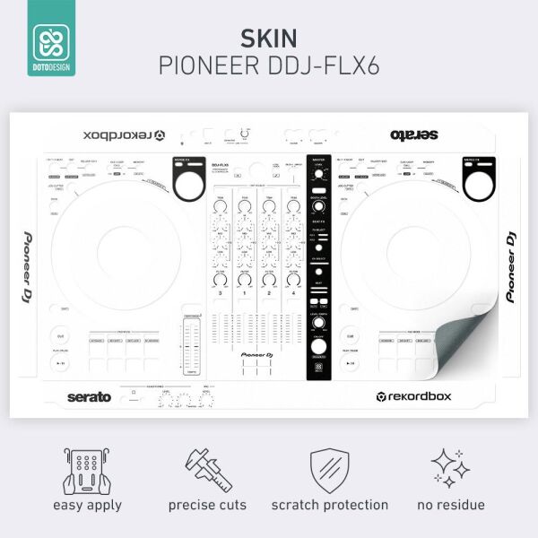 Skin Pioneer DDJ-FLX6 Koruyucu Kaplama - White - 2