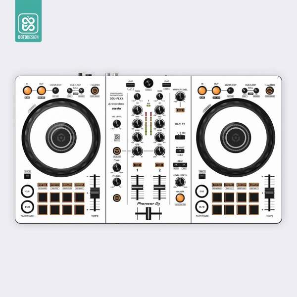 Skin Pioneer DDJ-FLX4 Koruyucu Kaplama - Beyaz - Doto Design