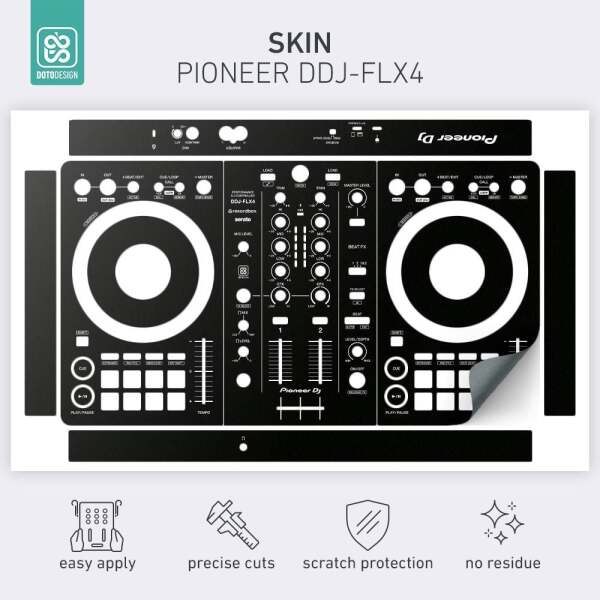 Skin Pioneer DDJ-FLX4 Koruyucu Kaplama - Black - 2