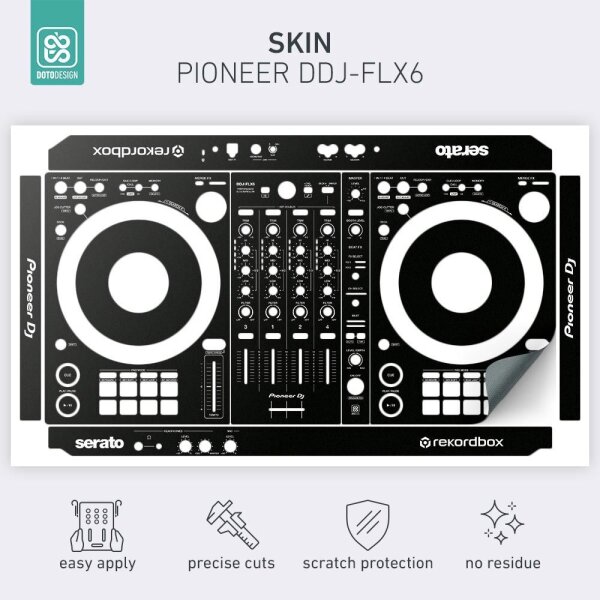 Skin Pioneer DDJ-FLX6 - Koruyucu Kaplama - Siyah - 2