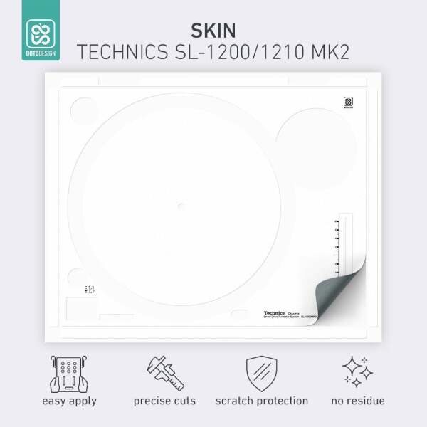 Skin SL-1200 / 1210 MK2 Koruyucu Sticker - White - 2