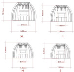 SPRING TIPS (M) Silicone Eartips - 3
