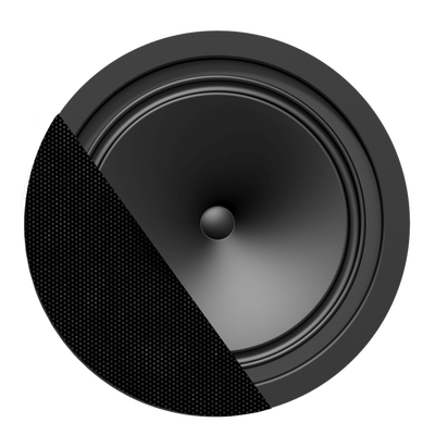 SpringFit 8 Ceiling Speaker 12 W-100V- 8 Dual Cone Driver-Black