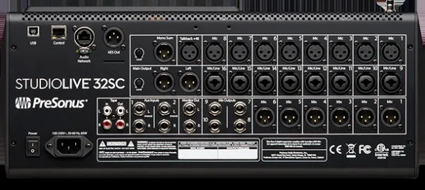 StudioLive 32SC / 16 Fader - 40 Miks Kanallı Dijital Mikser - 3