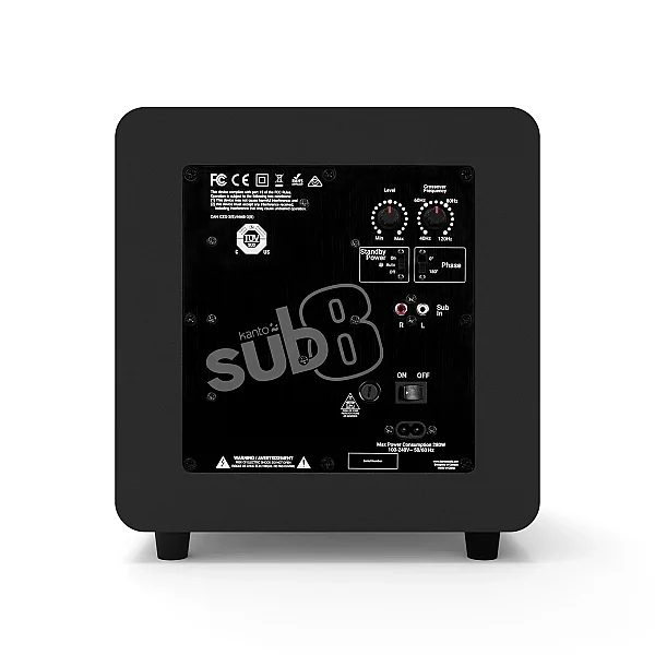 SUB8 | 8'' 300W Aktif Hi-Fi Subwoofer - Mat Siyah - 4