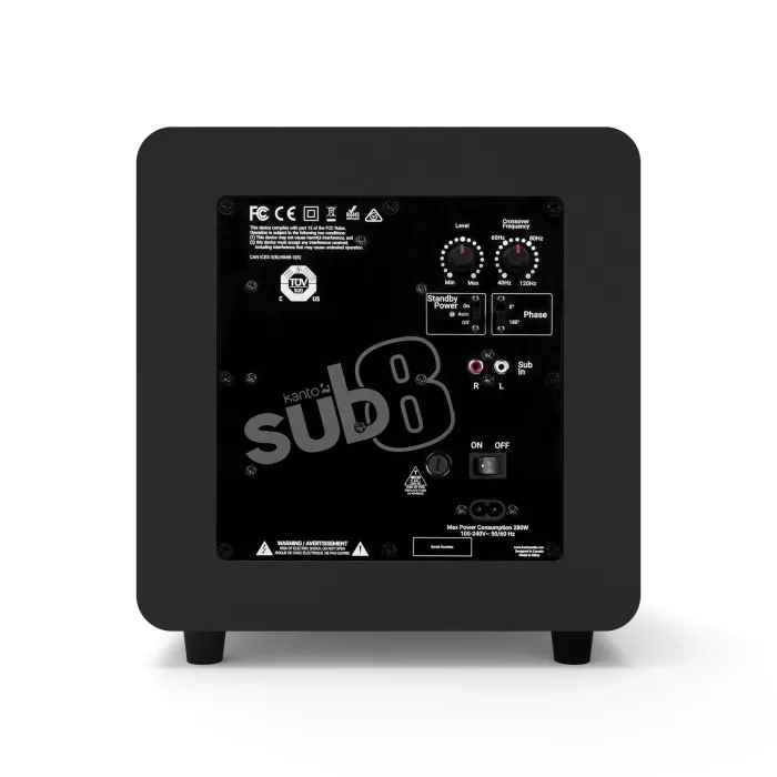 SUB8 | 8'' 300W Aktif Hi-Fi Subwoofer - Mat Siyah - 4
