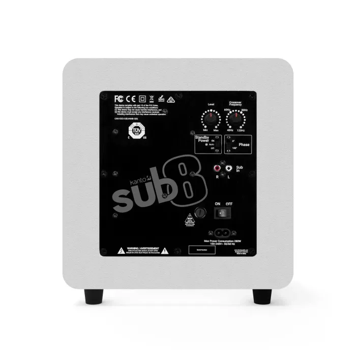 SUB8 | 8'' 300W Akitf Hi-Fi Subwoofer | Mat Beyaz - 2