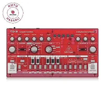 TD-3-SB Analog Synthesizer (Kırmızı) - KUTU HASARLI - 1
