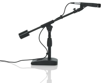Telescoping Boom Mic Stand Desktop & Bass Drum | GFW-MIC-0822 - Gator Frameworks
