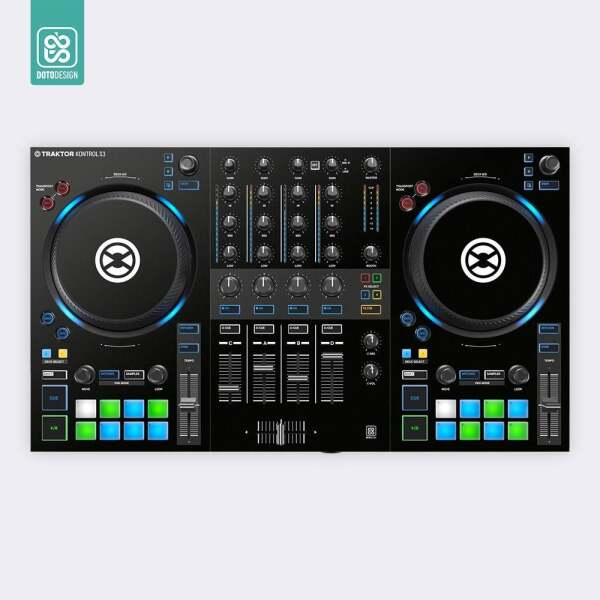 Traktor Kontrol S3 - Koruyucu Sticker - Siyah - Doto Design