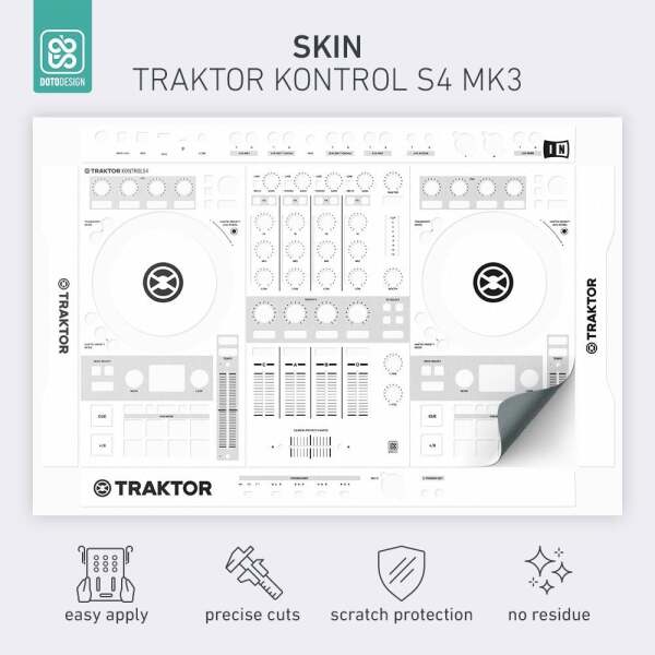 Traktor Kontrol S3 - Koruyucu Sticker - Beyaz - 2