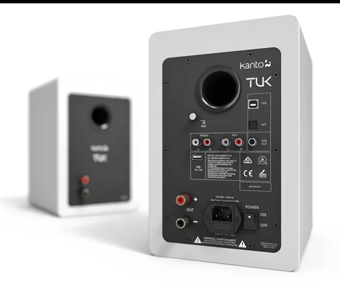 TUK | 260W Hi-Fi Aktif Hoparlör | Mat Beyaz Çift - 2