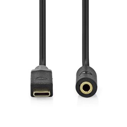 USB-C Erkek - 3.5 mm Dişi 1 m Çevirici Kablo - 2