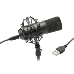 USB Condenser Mikrofon Siyah - Tie Products