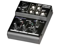 USB Mix - 3 kanal mikrofon, enstrüman, ve Line Mikser - 