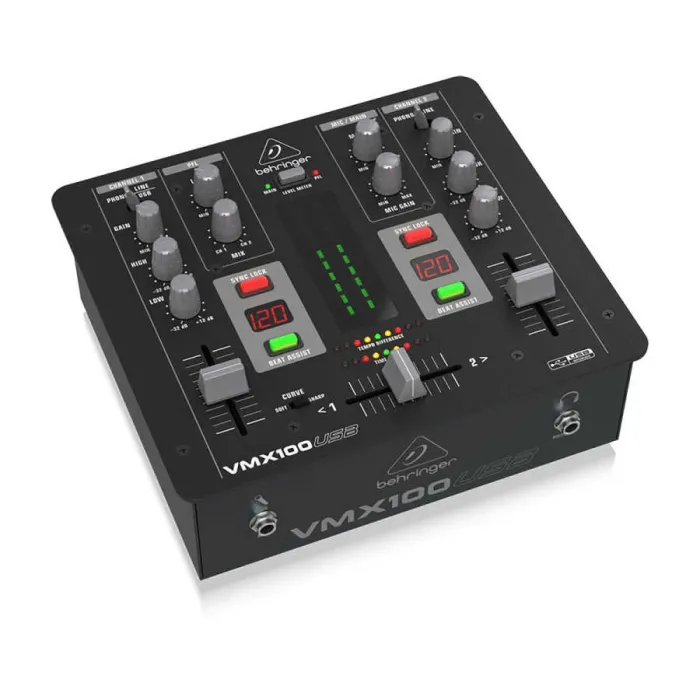 VMX100USB 2 Kanallı Profesyonel DJ Mikseri - 2