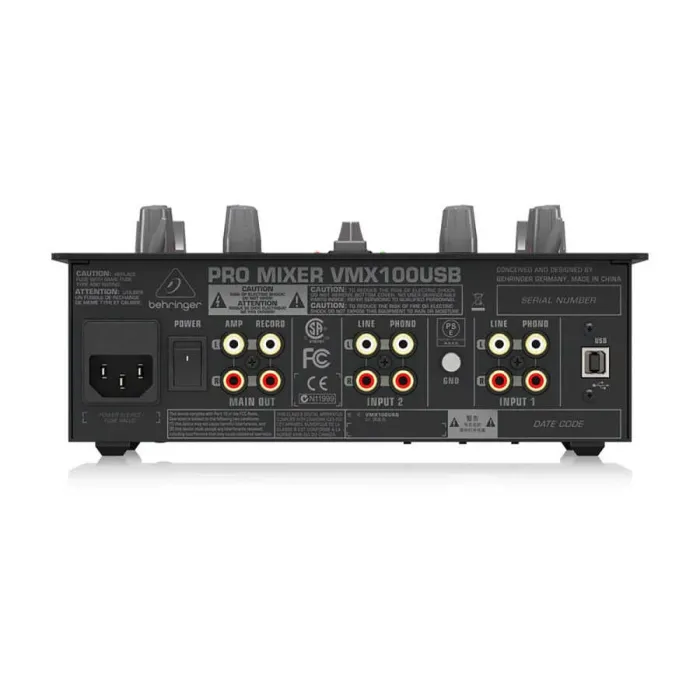 VMX100USB 2 Kanallı Profesyonel DJ Mikseri - 4