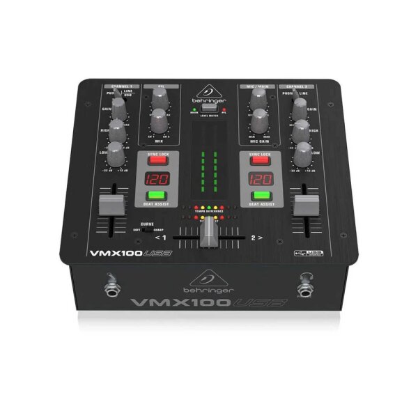 VMX100USB 2 Kanallı Profesyonel DJ Mikseri - Behringer