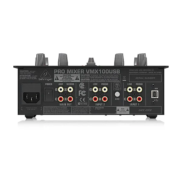 VMX100USB 2 Kanallı Profesyonel DJ Mikseri - 4