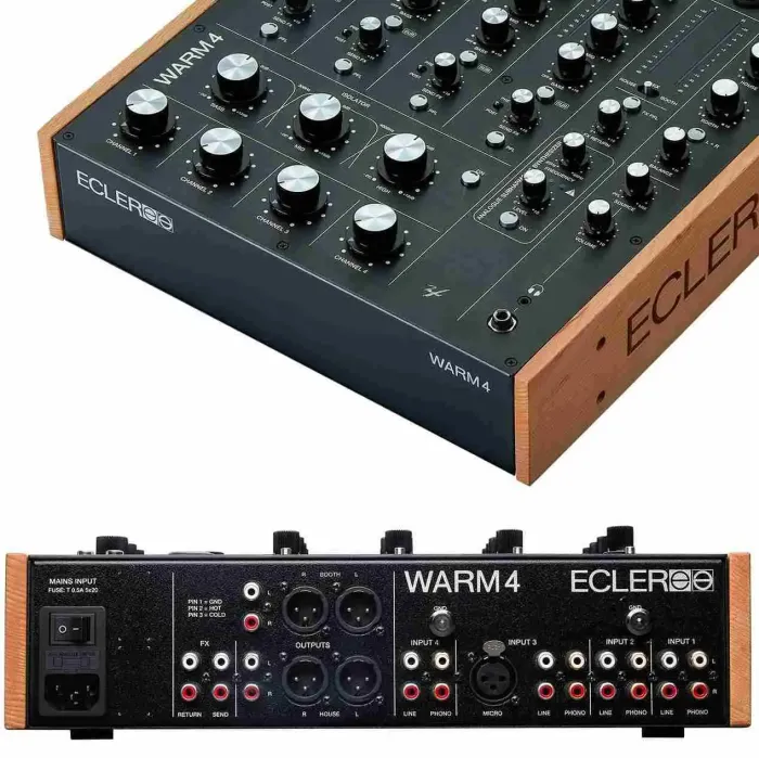 Warm 4 Dört Kanal Analog Rotary DJ Mikser - 3