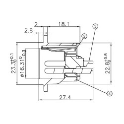 XL13MB 3 Pinli Konnektör - 3