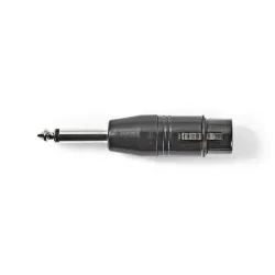 XLR Dişi - 6.35 mm Erkek Mono Metal Konnektör - 1