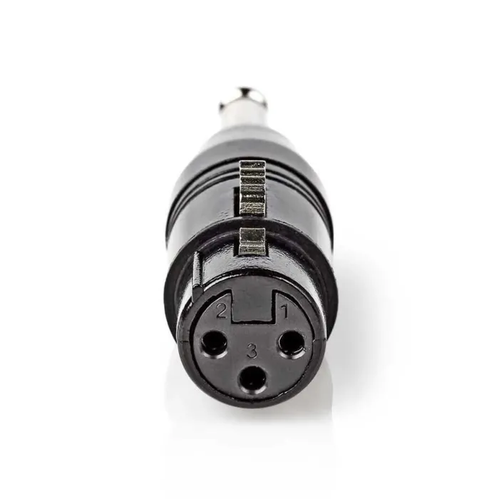 XLR Dişi - 6.35 mm Erkek Mono Metal Konnektör - 2