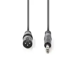 XLR Erkek - 6,35 mm Erkek 1.50m Balanslı Kablo - 2