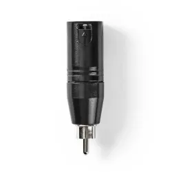 XLR Erkek - RCA Erkek Metal Adaptör - 4