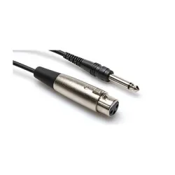 XLR (F) - 1-4'' TS (M) Balanssız kablo 3 mt. PXF-110 - Hosa