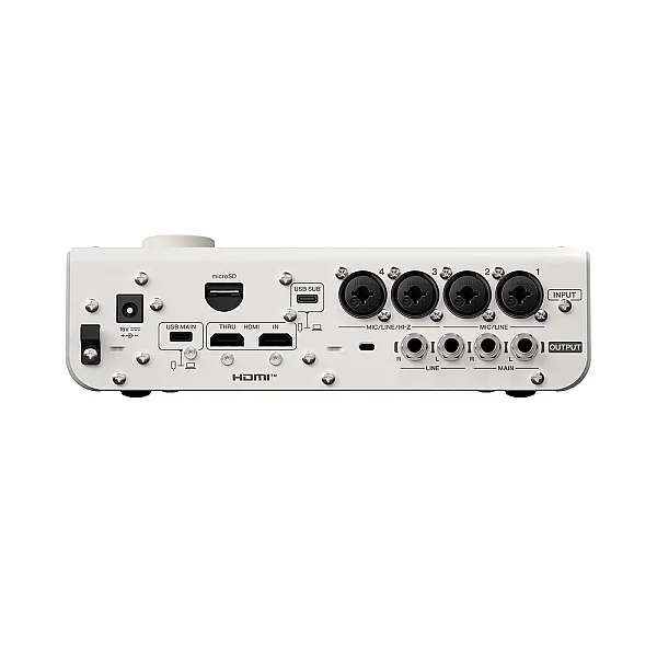 URX44V USB-C DSP’li Audio/Video Ses Kartı (BEYAZ) - 4