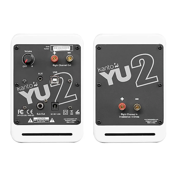 YU2 | 100W Watt 3'' Aktif Hoparlörler, Bluetooth® - Mat Beyaz - 2