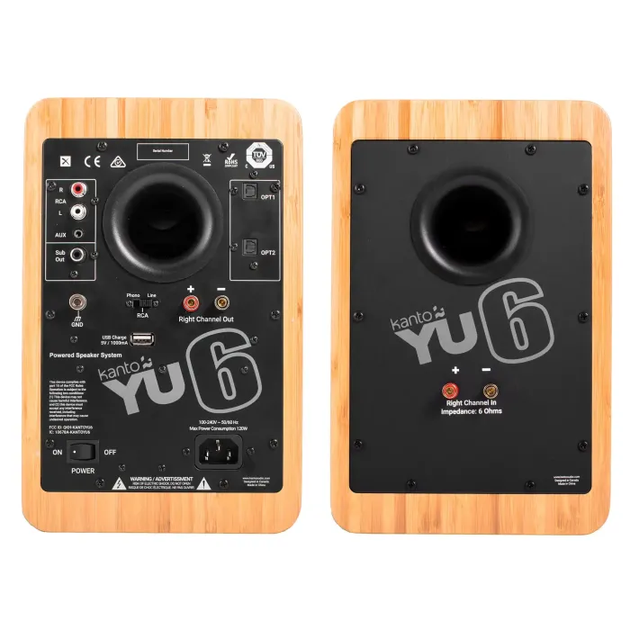 YU6 | 200 Watt 5'' Aktif Hoparlörler, Bluetooth® - Bambu - 4